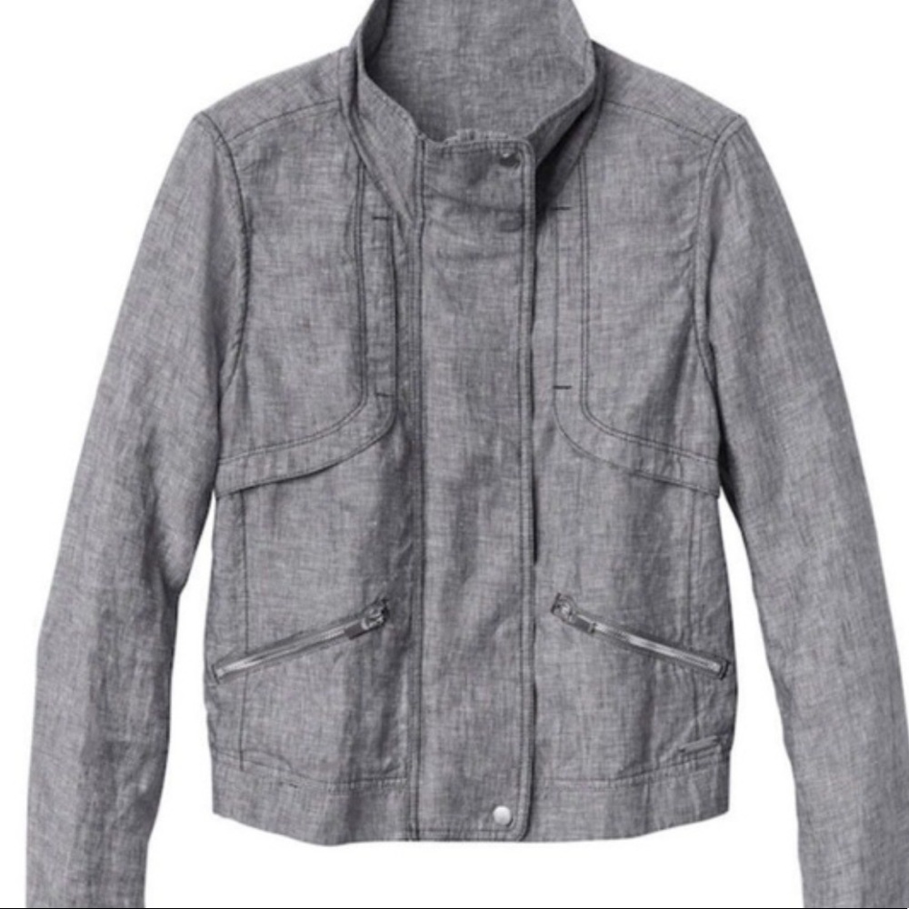Athleta Sahara linen bomber jacket NWT Medium